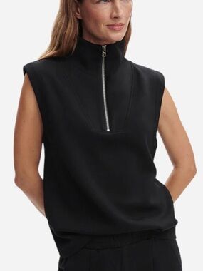 Varley Magnolia 2.0 Half-Zip Tank in Black Women’s Large